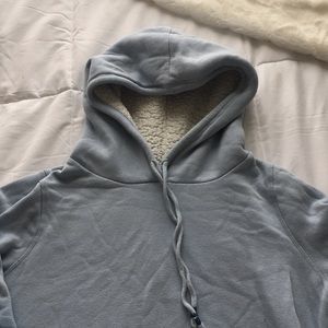 Ombré light blue hoodie